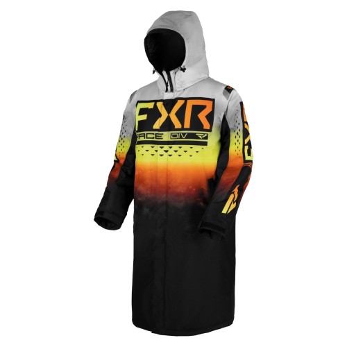 Пальто зимнее FXR Warm-Up White Lightning, белый/черный, размер M