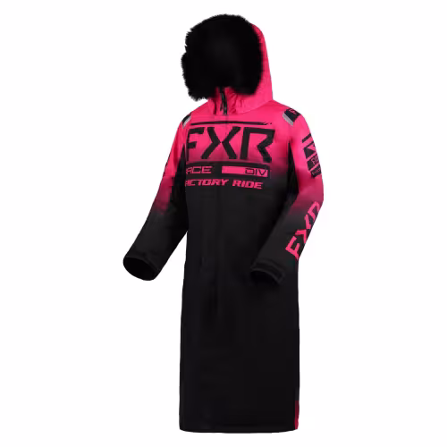Пальто зимнее женское FXR Warm-Up Black/Fuchsia, розовый/черный, размер M