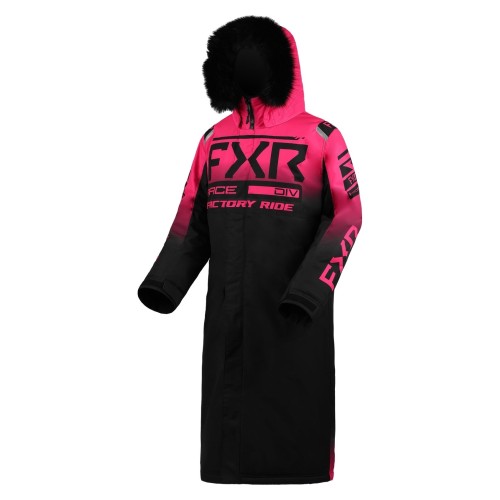 Пальто зимнее женское FXR Warm-Up Black/Fuchsia, розовый/черный, размер M