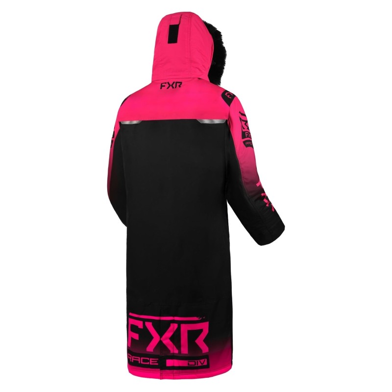 Пальто зимнее женское FXR Warm-Up Black/Fuchsia, розовый/черный, размер M