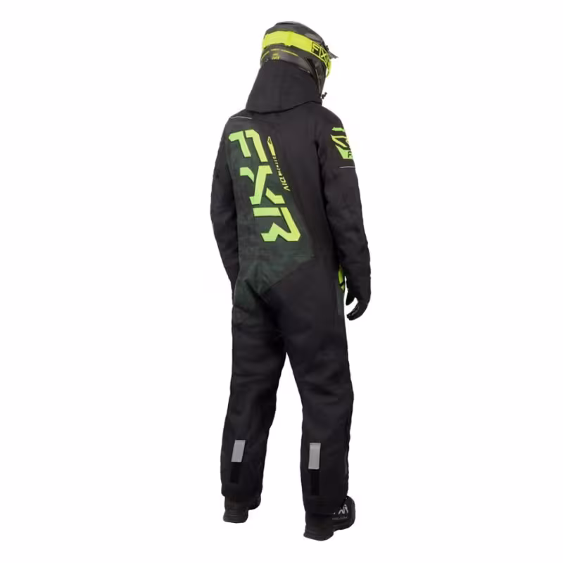 Комбинезон мужской FXR CX Army Haze/Glowstick, мембрана HydrX Pro, черный, размер 48 (М), 172-178 см