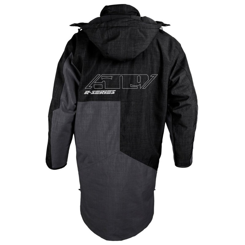 Пальто зимнее мужское 509 R-Series Black Gray, серый/черный, размер SM - MD