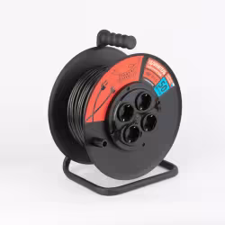 Удлинитель силовой четырехместный на катушке Рыжая такса УКП04-2820, (16A, 3,5 кВт, 50 м)