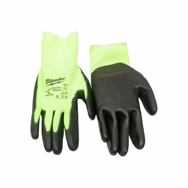 Перчатки защитные Milwaukee Hi-Vis Cut level, уровень 1/A, размер L