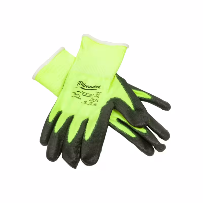 Перчатки защитные Milwaukee Hi-Vis Cut level 1/A, размер XL/10