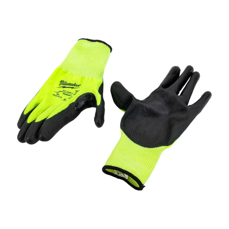 Перчатки защитные Milwaukee Hi-Vis Cut level 3/C, размер L/9