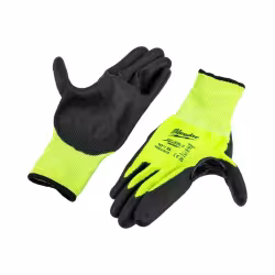 Перчатки защитные Milwaukee Hi-Vis Cut level 3/C, размер XL/10