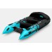 Надувная лодка ПВХ Gladiator C420AL, пайол алюминиевый, черный/бирюзовый