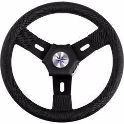 Колесо рулевое Volanti Luisi Elba, черный, спицы черные, 300 мм