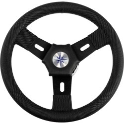 Колесо рулевое Volanti Luisi Elba, черный, спицы черные, 300 мм