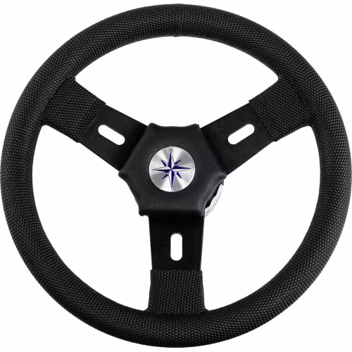 Колесо рулевое Volanti Luisi Elba, черный, спицы черные, 300 мм