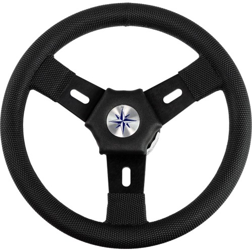 Колесо рулевое Volanti Luisi Elba, черный, спицы черные, 300 мм