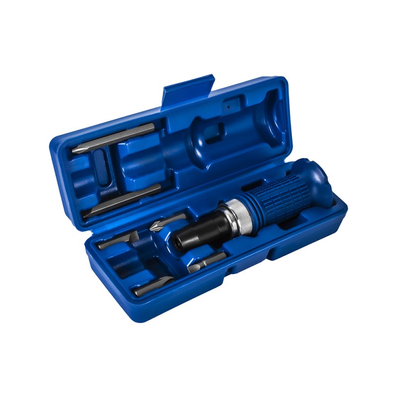 Отвертка-рукоятка ударно-поворотная PH, SL с набором бит Кобальт 920-155 1/2