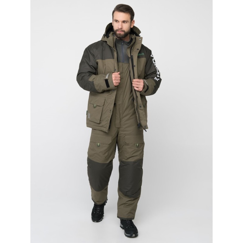 Костюм мужской Huntsman (Восток) Yukon Ice, ткань Breathable, Хаки, размер 52-54, 170-176 см