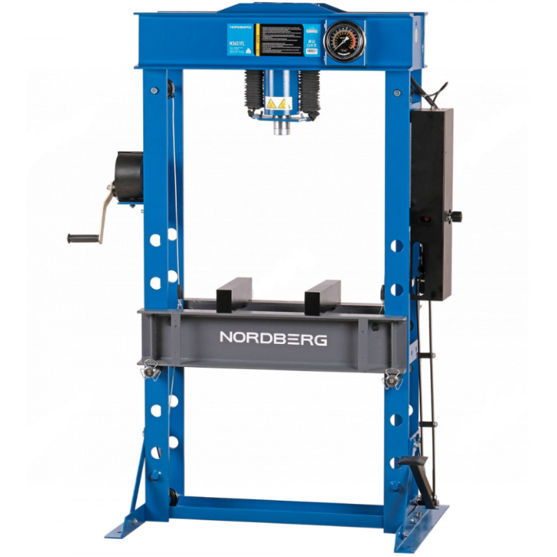 Пресс гидравлический 50 т с насосом, манометром Nordberg N3651FL