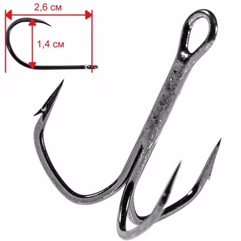 Крючок тройной VMC 8570 BN №01, 10 шт