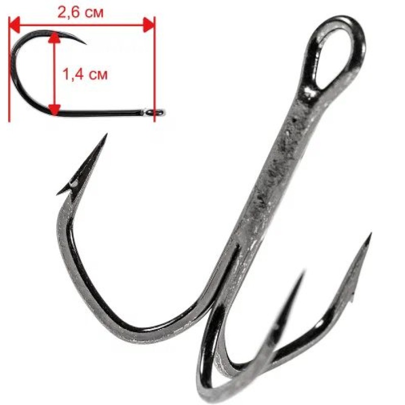 Крючок тройной VMC 8570 BN №01, 10 шт