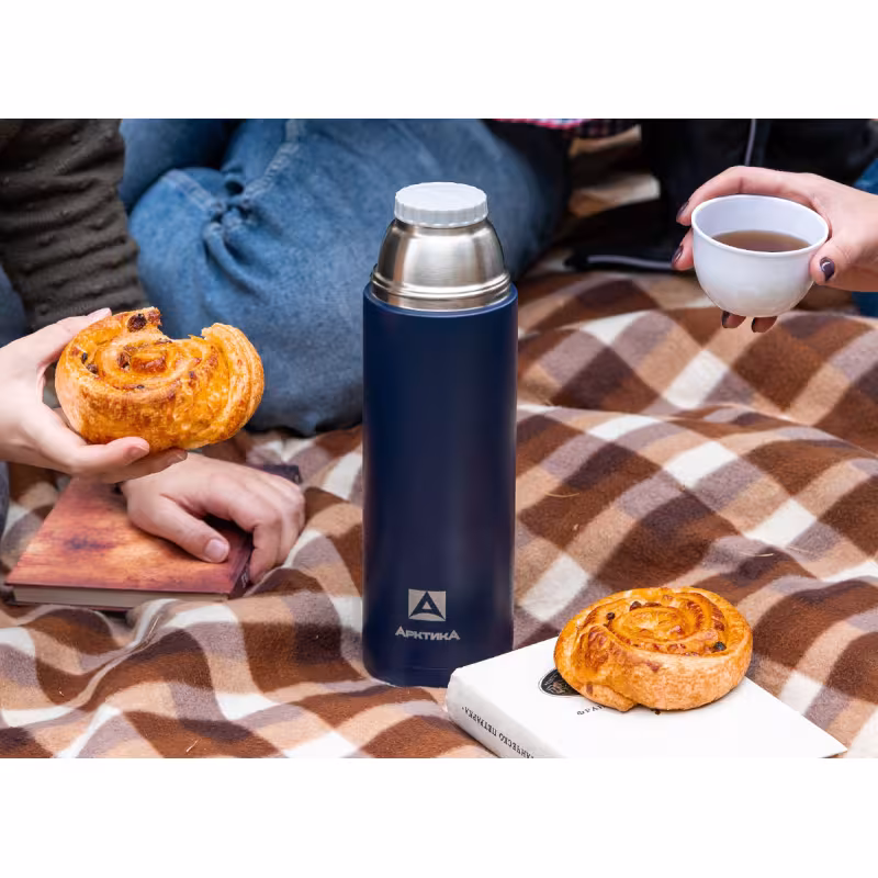 Термос Арктика 105-5005, 0.5 л, синий текстурный