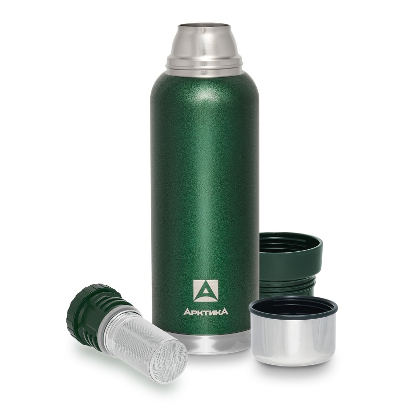 Термос Арктика ситечком 106-1200С, 1.200 л, зеленый