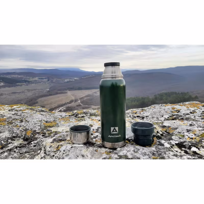 Термос Арктика ситечком 106-1200С, 1.200 л, зеленый