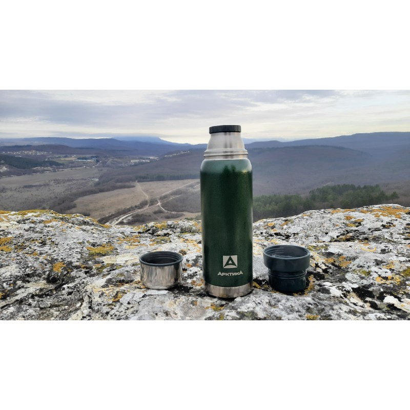 Термос Арктика ситечком 106-1200С, 1.200 л, зеленый