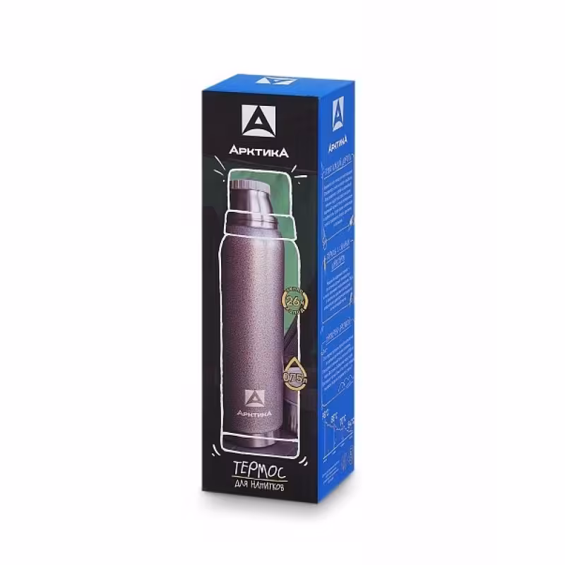 Термос Арктика 106-750-SR, 0.75 л, серебристый