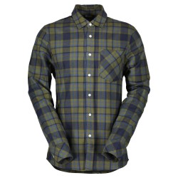 Рубашка с длинным рукавом мужская Scott Ms Flannel LS, хлопок, зеленый, размер L