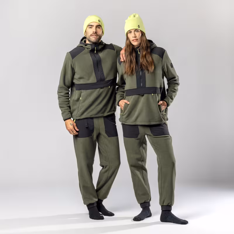 Худи Scott Pullover Original Fleece, полиэстер, зеленый, размер M, 178-183 см