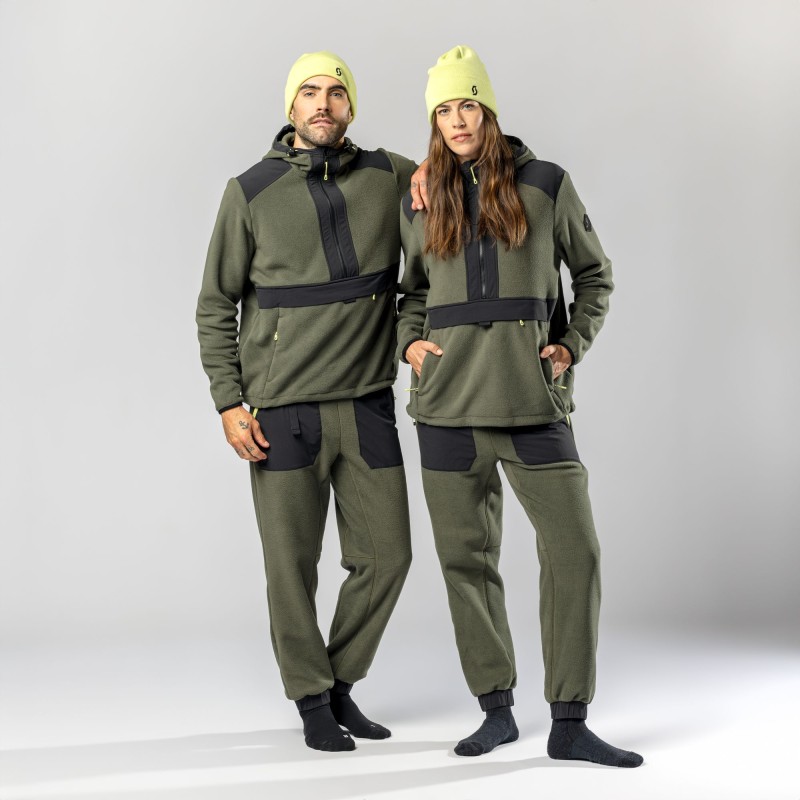 Худи Scott Pullover Original Fleece, полиэстер, зеленый, размер M, 178-183 см