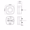 Фонарь задний Ledworker E7504-1 L провод, левый