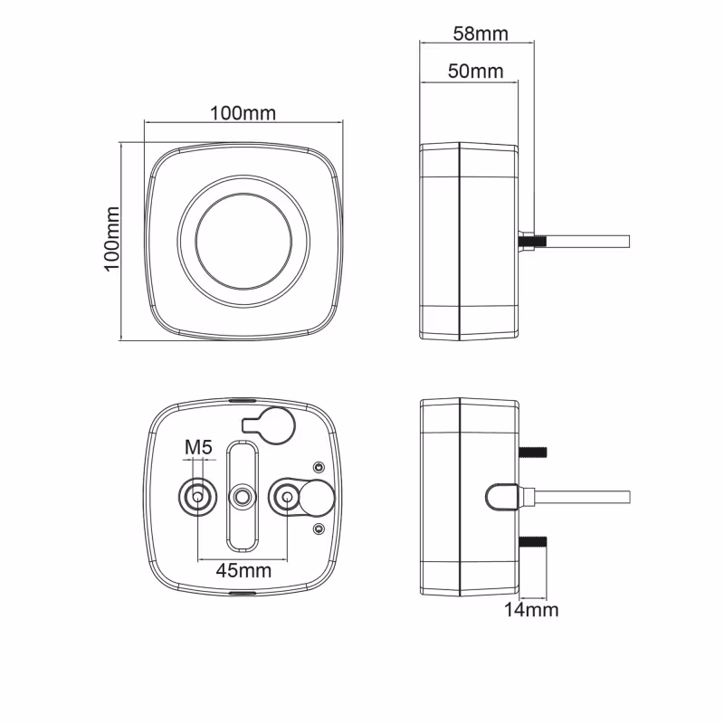 Фонарь задний Ledworker E7504-1 L провод, левый