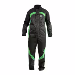 Костюм мужской Grass Автомойщик, черный/зеленый, размер 104-108, 182-188 см