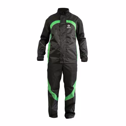 Костюм мужской Grass Автомойщик, черный/зеленый, размер 104-108, 182-188 см