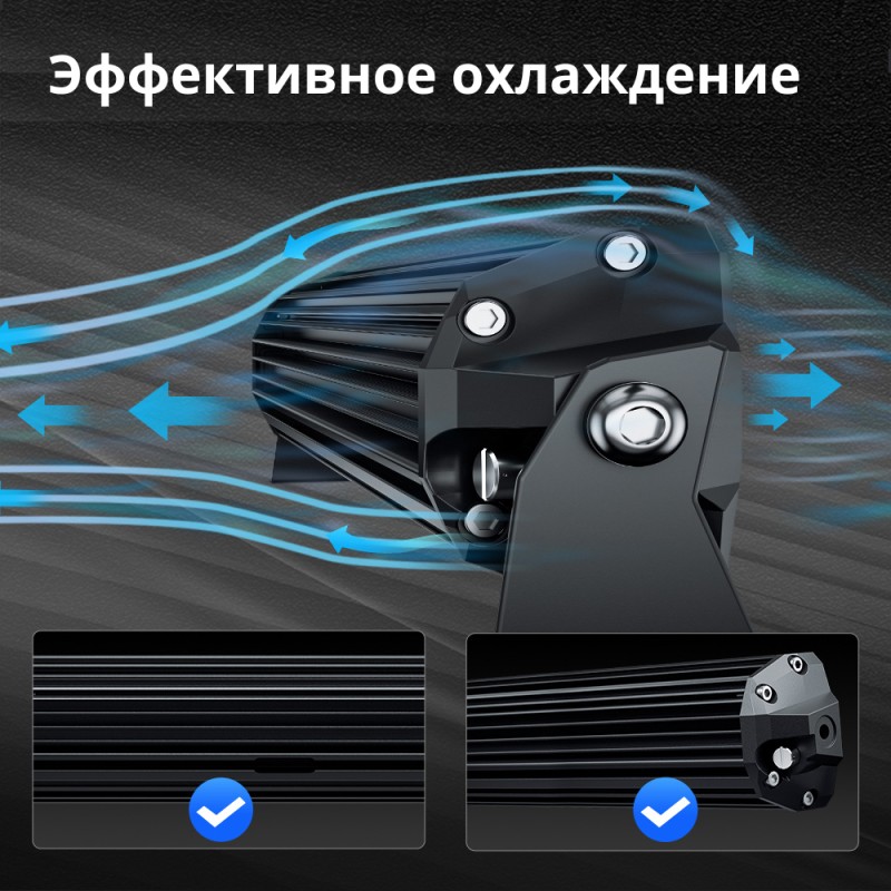 Фара светодиодная комбинированного белого света Aurora ALO-D6T-20-P23Q