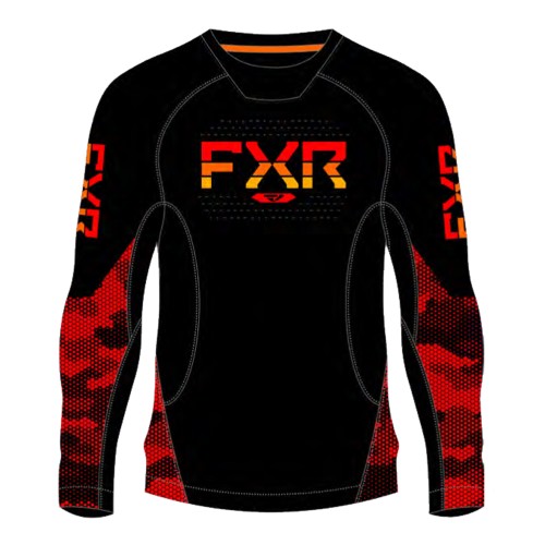 Термокофта FXR Atmosphere Red Hex, красный/черный, размер M