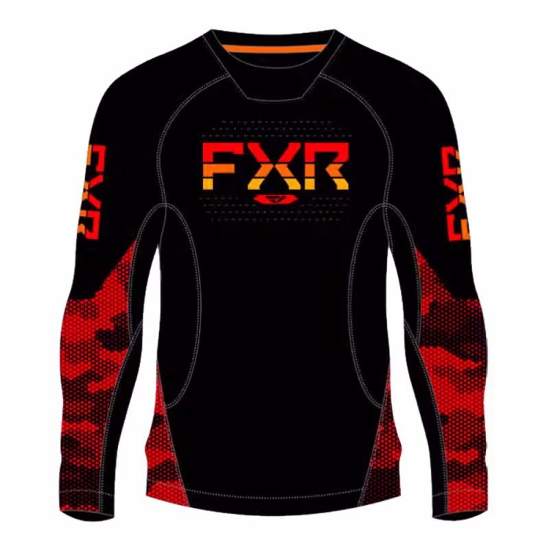 Термокофта FXR Atmosphere Red Hex, красный/черный, размер L