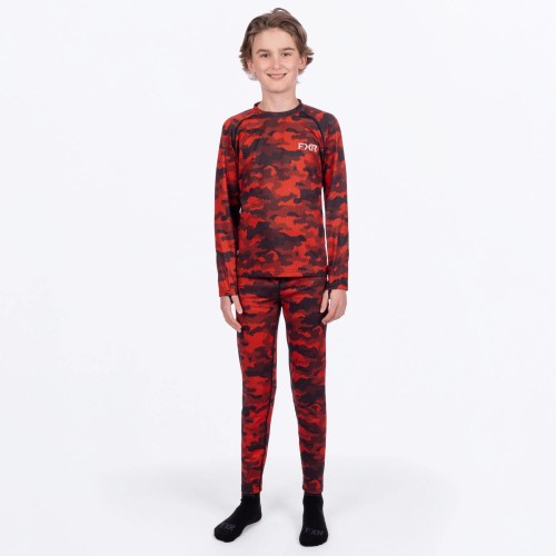 Комплект термобелья FXR Atmosphere Red Hex, красный камуфляж, размер M