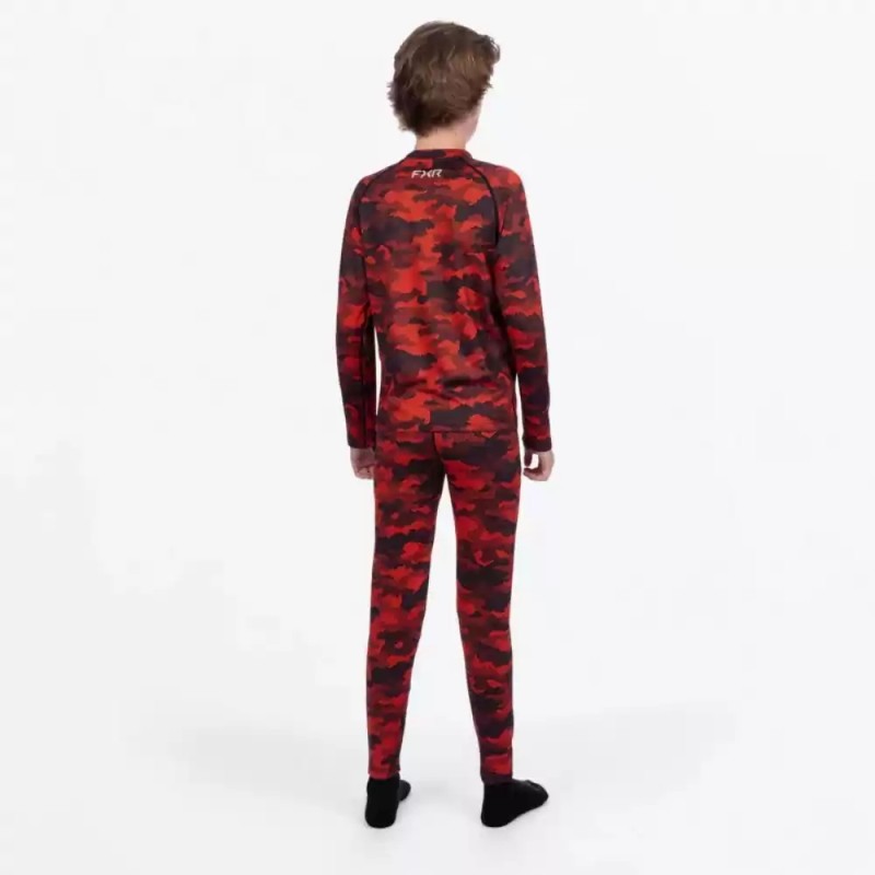 Комплект термобелья FXR Atmosphere Red Hex, красный камуфляж, размер L