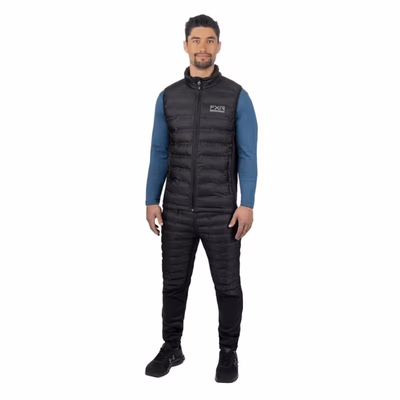 Жилет мужской FXR Podium Hybrid Quilted, ткань полиэстер, черный, размер 2XL, 187 см