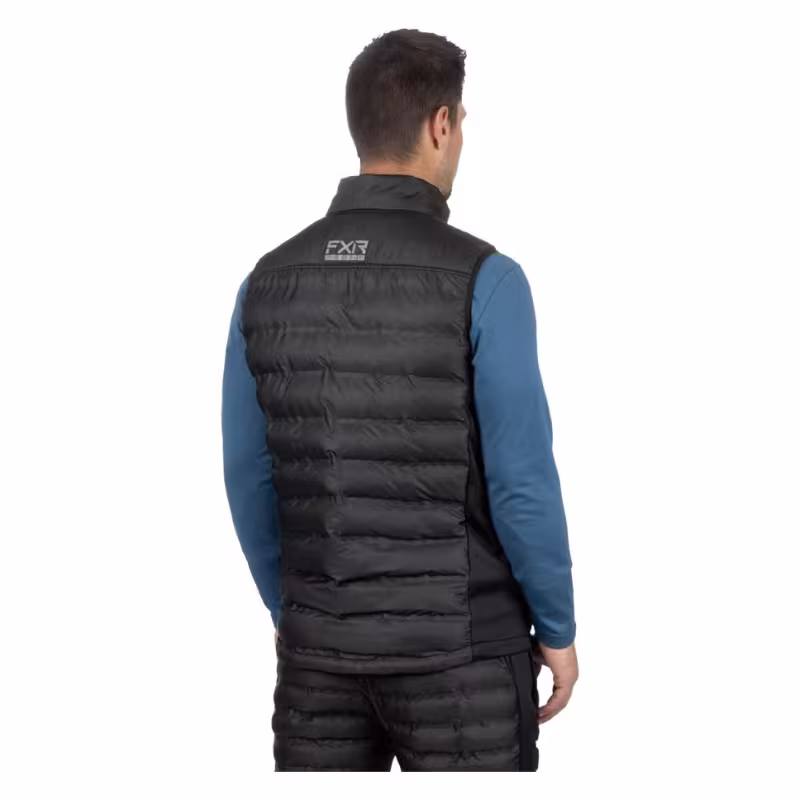 Жилет мужской FXR Podium Hybrid Quilted, ткань полиэстер, черный, размер 2XL, 187 см
