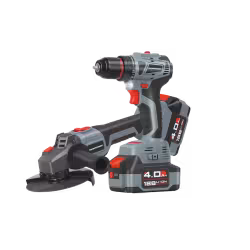 Комплект аккумуляторных инструментов Profipower E0220 (УШМ, дрель)