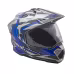 Мотошлем  AiM JK802S, голубой/серый/черный, размер L
