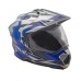 Мотошлем  AiM JK802S, голубой/серый/черный, размер L