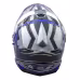 Мотошлем  AiM JK802S, голубой/серый/черный, размер M