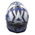 Мотошлем AiM JK802S, голубой/серый/черный, размер S