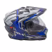 Мотошлем AiM JK802S, голубой/серый/черный, размер S