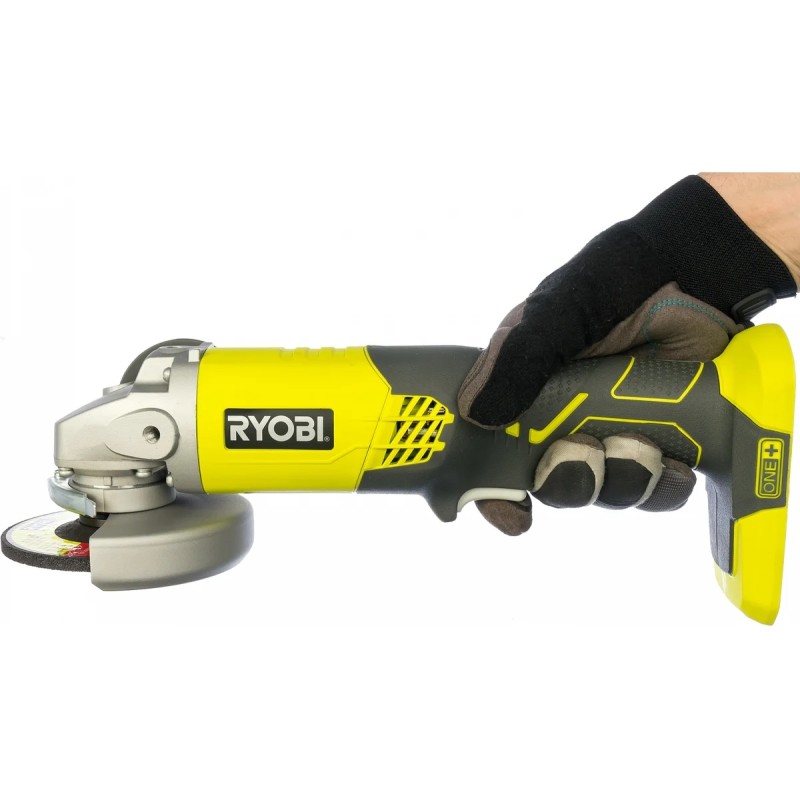 Шлифмашина угловая аккумуляторная Ryobi One+ R18AG-0