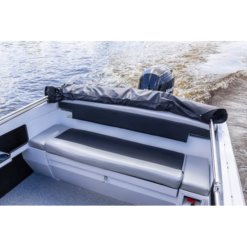 Лодка алюминиевая Vboats Волжанка Yava XL Fish с лодочным мотором Yamery EF 130, транец 635 мм (53F 06 K425)