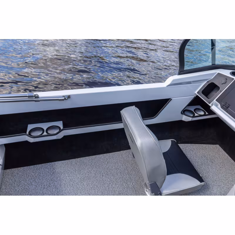 Лодка алюминиевая Vboats Волжанка Yava XL Fish с лодочным мотором Yamery EF 130, транец 635 мм (53F 06 K425)