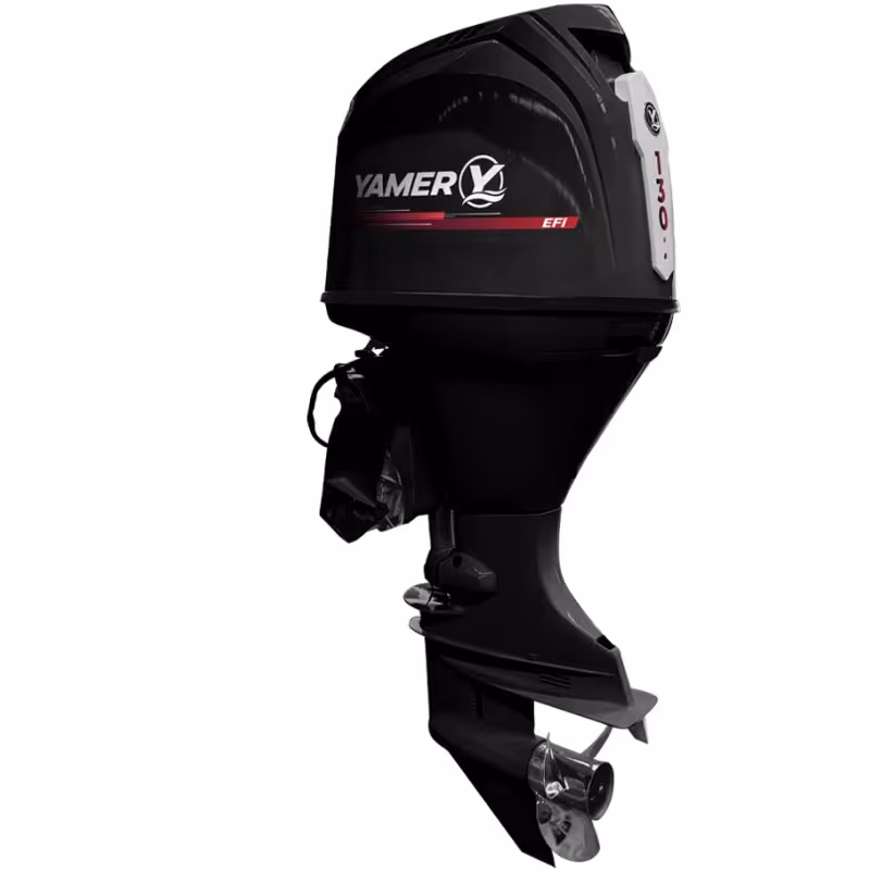 Лодка алюминиевая Vboats Волжанка Yava XL Fish с лодочным мотором Yamery EF 130, транец 635 мм (53F 06 K425)